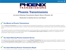 Tablet Screenshot of phoenix-transmission-repair.com